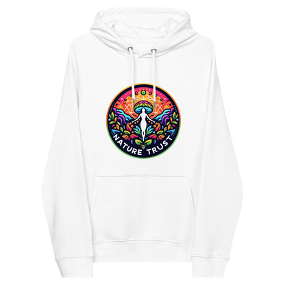 Open Minds, Rooted in Earth Unisex Bio-Raglan-Hoodie